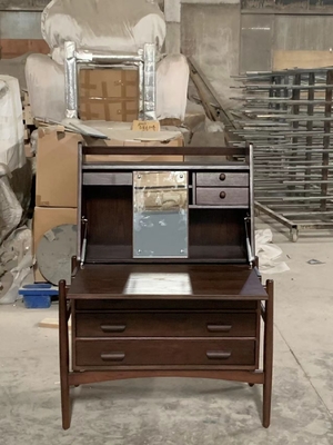 chất lượng  Bedroom Wooden Makeup Vanity Desk Retro Luxury Dressing Table With Mirror nhà máy sản xuất