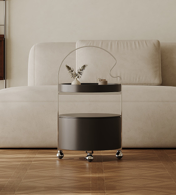 Unieke metalen huis tafel ronde vorm kantoor en café decoratieve tafel