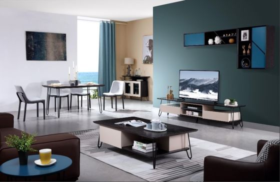 Moderno Meta L- Base de Madeira Combo Set para Sala de Jantar e Sala de Sábado