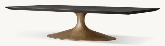 Mobiliário de mesa de café moderno Dimensões e estilos personalizáveis com tope de madeira sinterizada