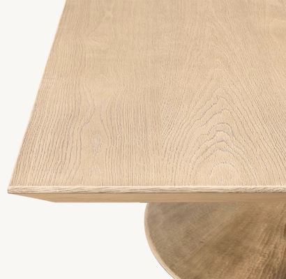 Mobiliário de mesa de café moderno Dimensões e estilos personalizáveis com tope de madeira sinterizada