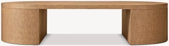 Moderne luxe solide houten woonkamer koffietafel met roestvrij staal en keramisch dak