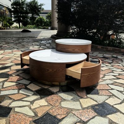 Living Room Solid Wood Modern Coffee Table 1000x1000x450mm