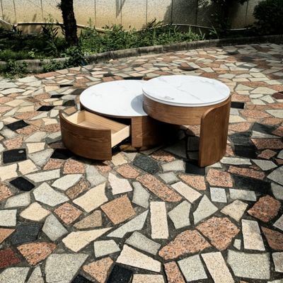 Einfacher und stilvoller Wohnzimmer, kombinierter Kaffeetisch, kombinierter Liftkaffeetisch