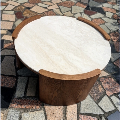 Phòng khách Solid Wood Modern Coffee Table 1000x1000x450mm