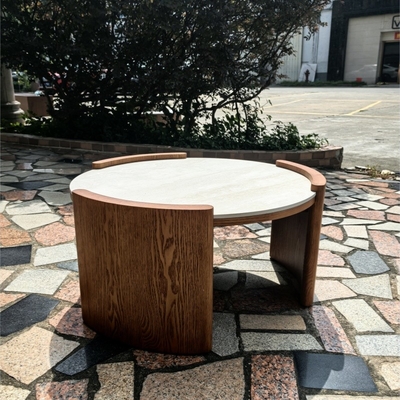 Oturma Odası Katı Ahşap Modern Kahve Masası 1000x1000x450mm